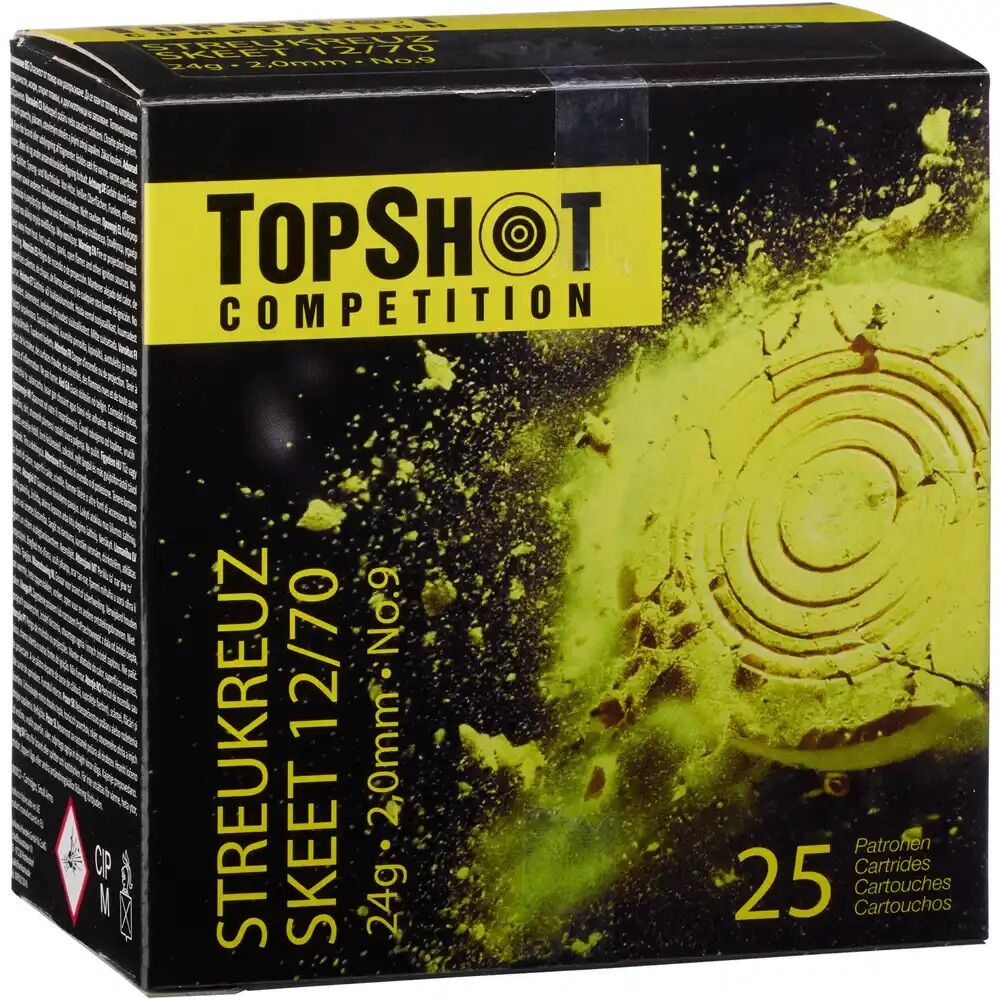 TOPSHOT Competition 12/70 Skeet Streukreuz 2,0mm 24g 25 Stk.
